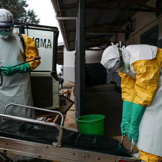 Ein Ebola-Isolationszentrum von Ärzte ohne Grenzen (MSF) in der Stadt  Butembo in der Provinz Nord-Kivu. 