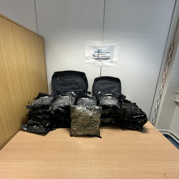 ++ HANDOUT ++ NIEDERÖSTERREICH:  25 KILO CANNABISKRAUT IM GEPÄCK