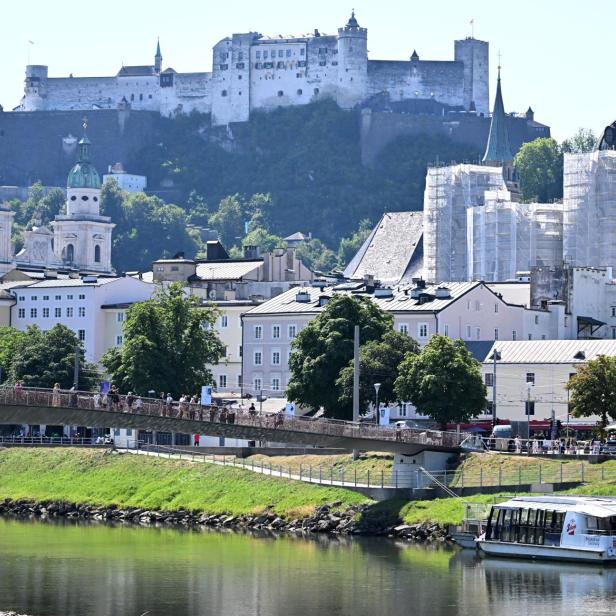 Schiffahrt auf der Salzach.