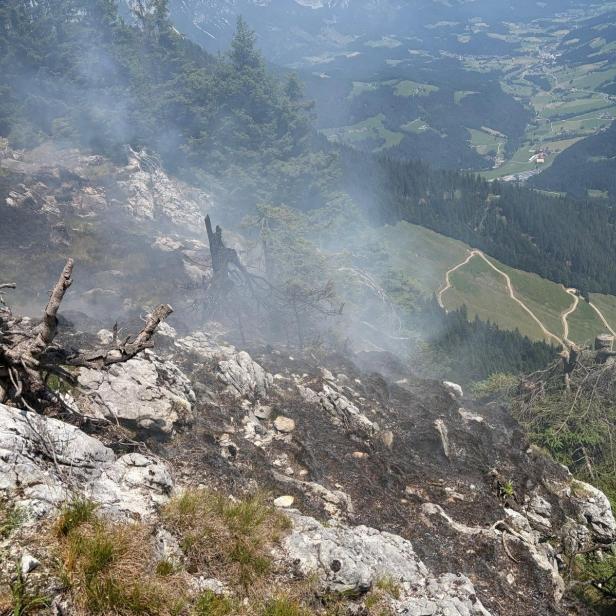 Waldbrand in Tirol.