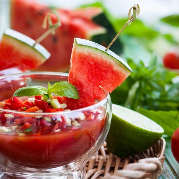 Gazpacho, Paradeiser, Tomate, Melone, Sommer, Rezept, Grillen