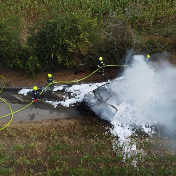 Fahrzeugbrand Breitenwaida