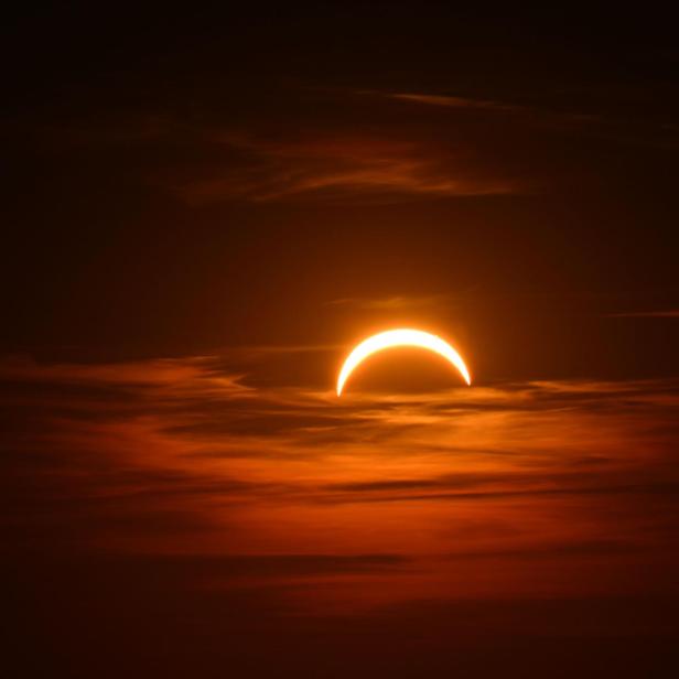 Sonnenfinsternis über Salzburg