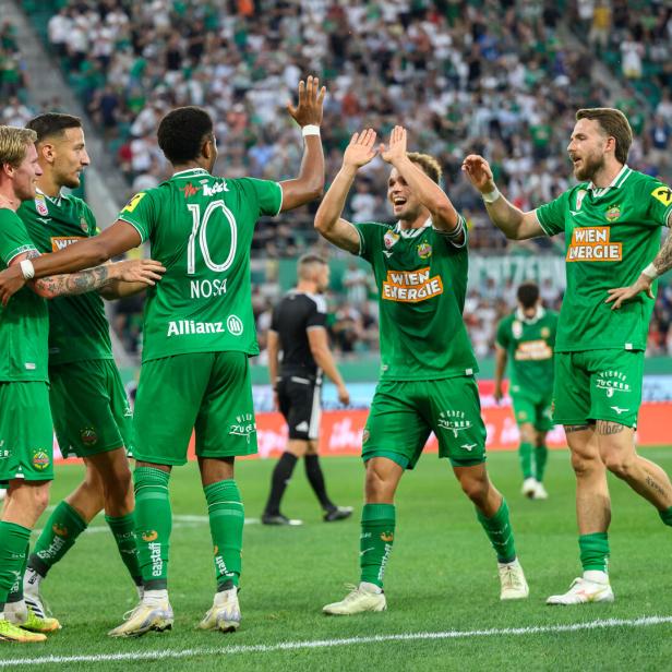 Rapid kann Kantersieg