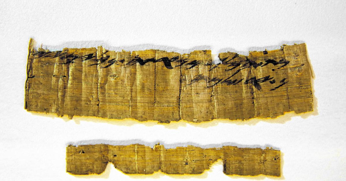 Ein Papyrus als trotziger Beleg