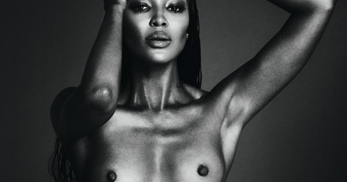 Supermodel Naomi Campbell Shows Off Nipples