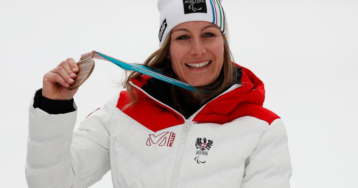 Eine Medaille Zum Abschluss Der Paralympics