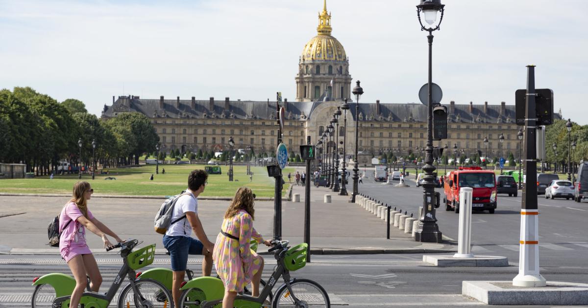 Paris Mit Fahrrad