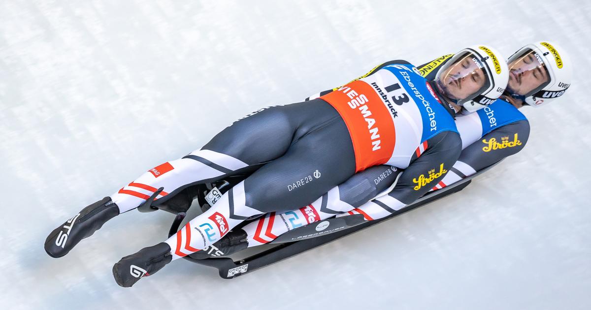Wintersport : Rennrodeln der Männer aus Innsbruck - die Entscheidung im  Doppelsitzer