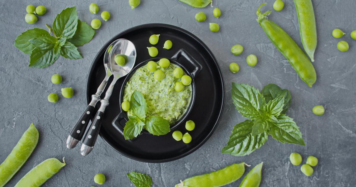 Einfach daheim kochen Erbsenpüree mit Schinken