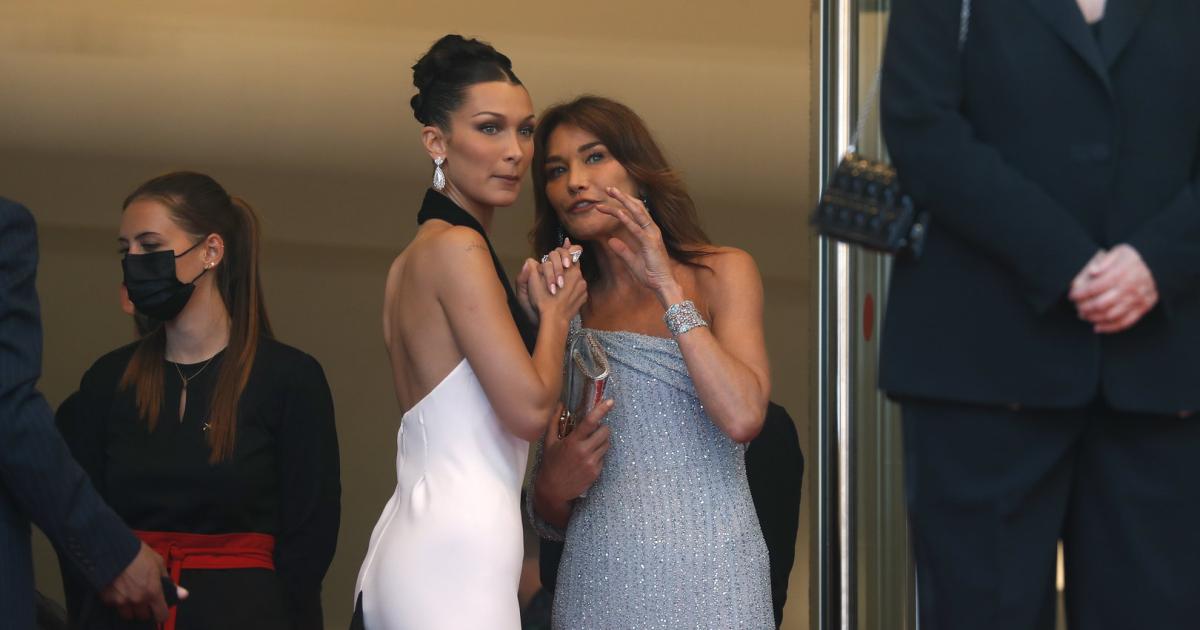 Cannes: Carla Bruni trifft auf ihr Lookalike Bella Hadid ...