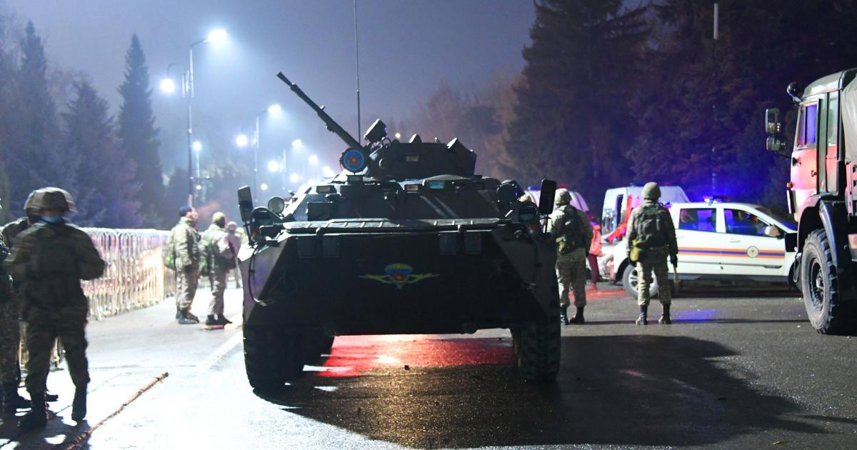 Kazakhstan uses tanks, protesters arrest soldiers