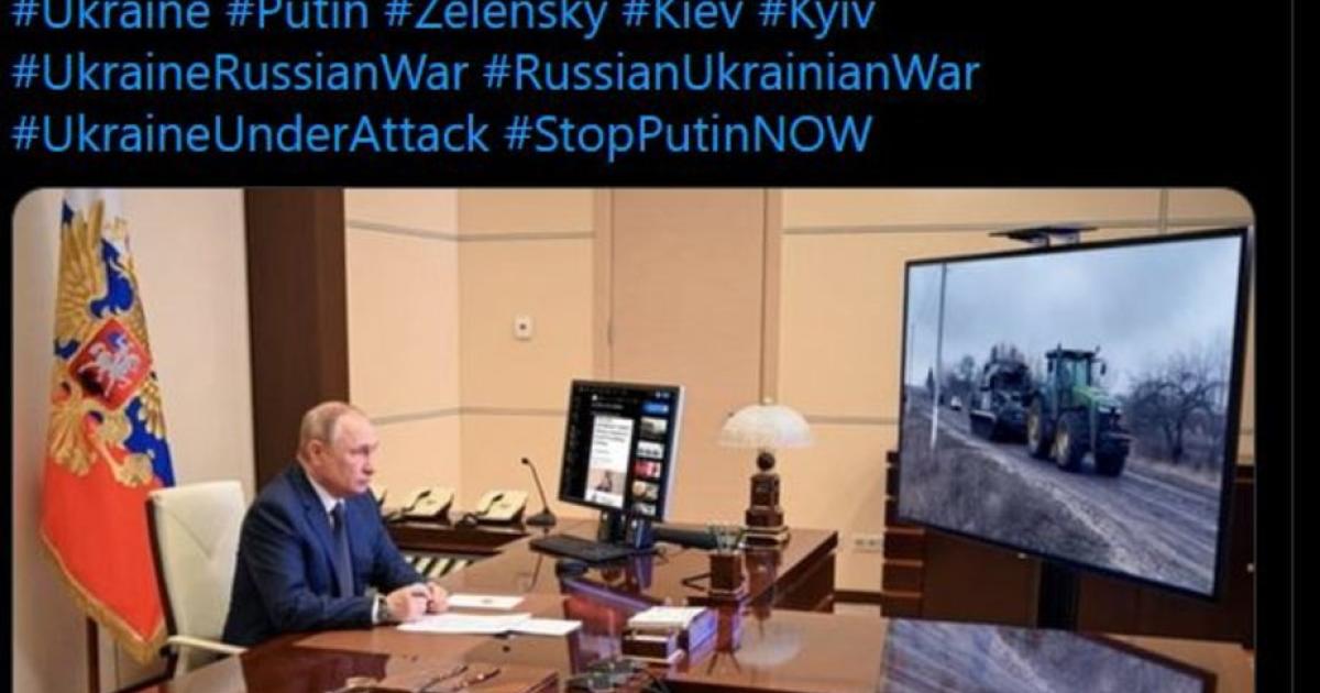 Meme war on social media: In the tractor vs. Putin match, the winner is the tractor
