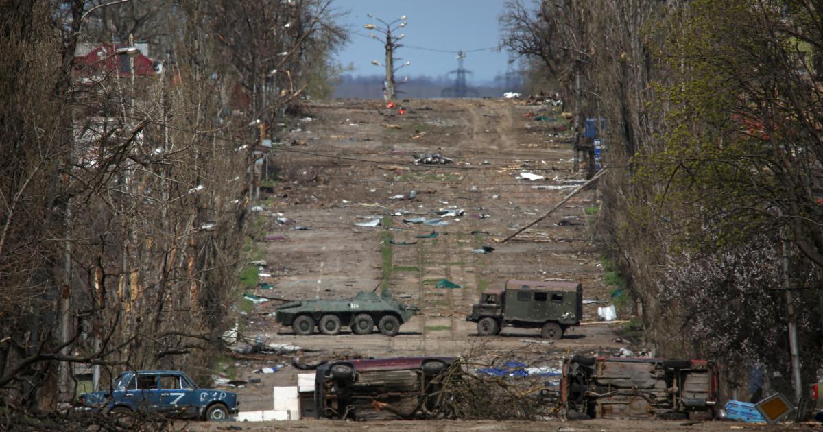 Mass grave found near Mariupol