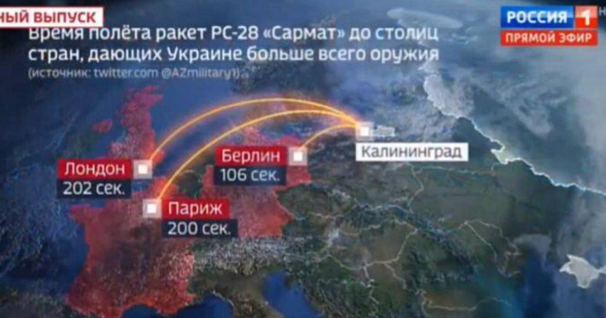 Russia simulates nuclear attack on Europe on TV: what does that mean?