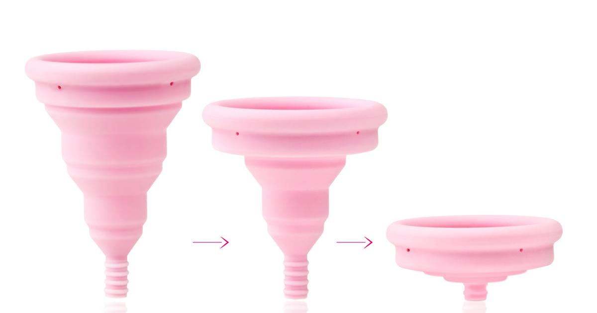 Die erste Menstruationstasse zum Falten