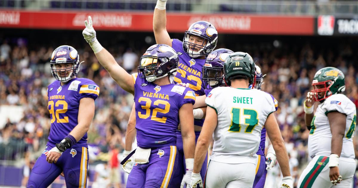 Football Vikings nach Sieg über Barcelona im Klagenfurter ELFFinale