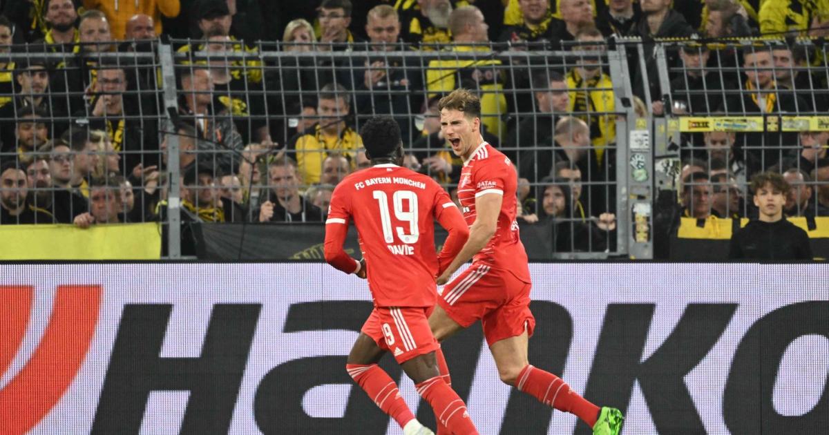 Bayern Munich took a 2-0 lead in Dortmund