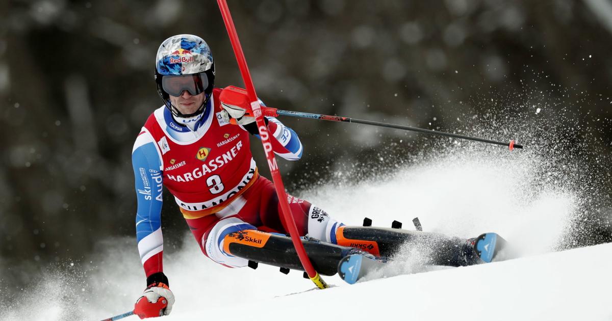 Slalom in Chamonix: Clément Noël leads, ÖSV team far behind