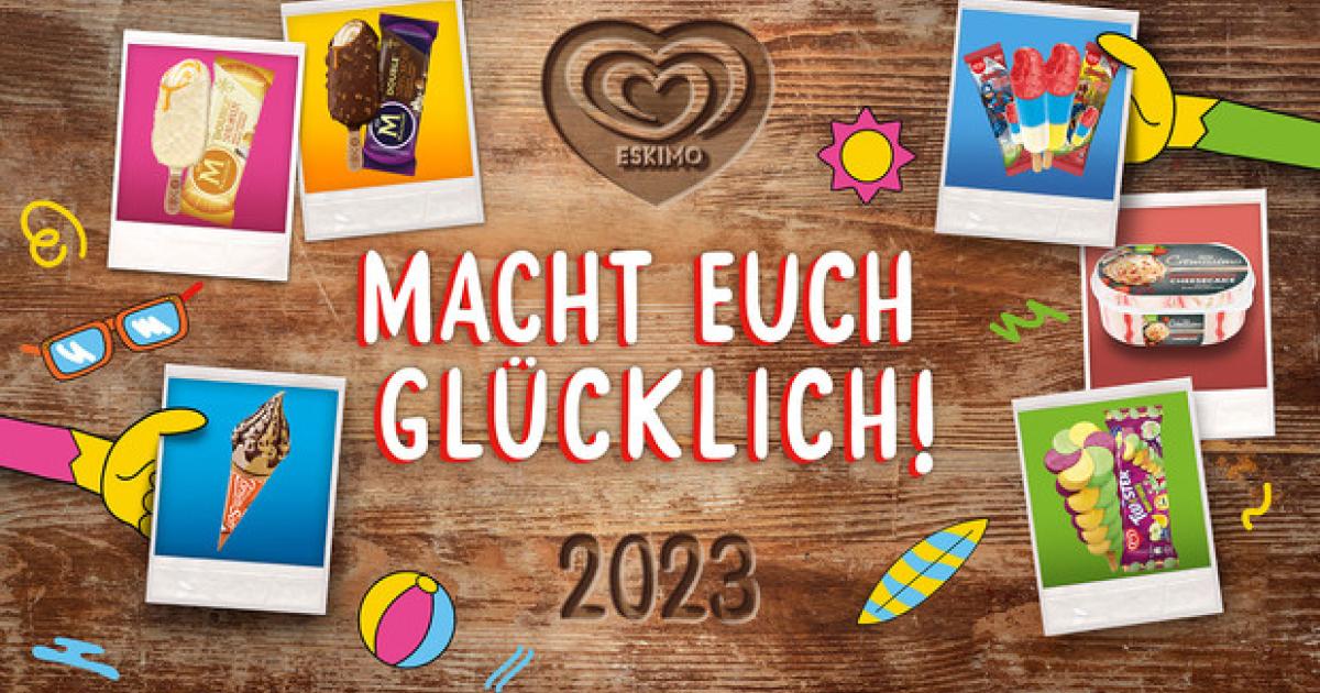 Vorfreude auf Sommer, Sonne und Eis „Macht Euch glücklich!“ mit den