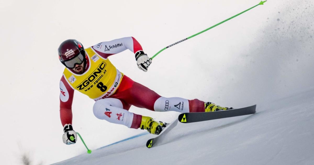 Österreichs Abfahrer vor der Abfahrt in Bormio in Lauerstellung