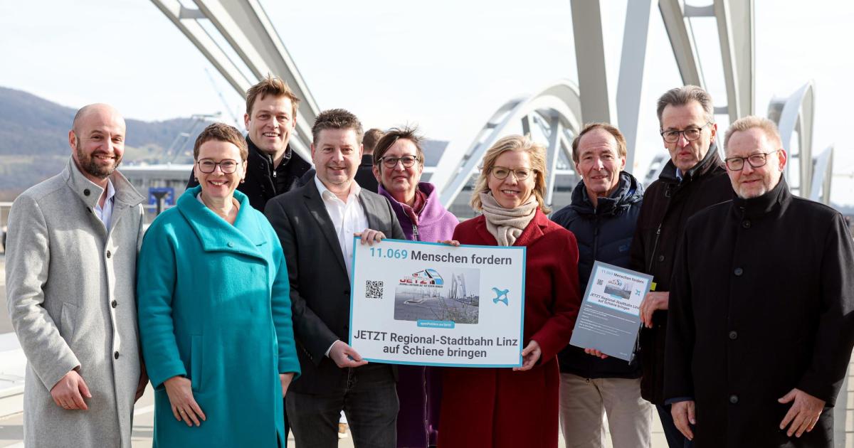 Linz: Über 11.000 Unterschriften für Linzer Regional-Stadtbahn