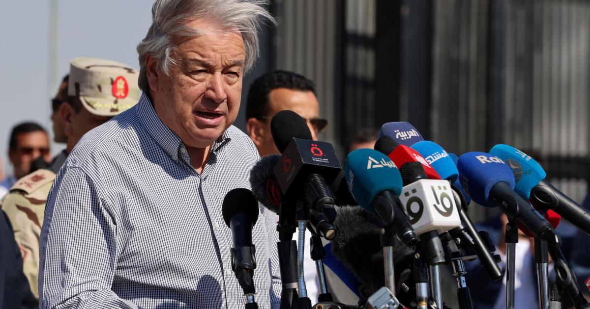 António Guterres Calls for Ceasefire and Release of Hostages in Gaza: Latest Updates