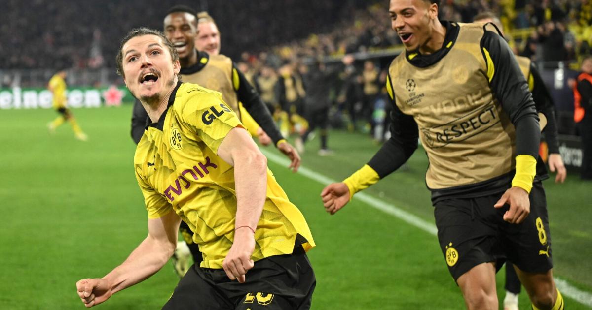 Marcel Sabitzer shoots Dortmund into the semi-finals against Paris SG