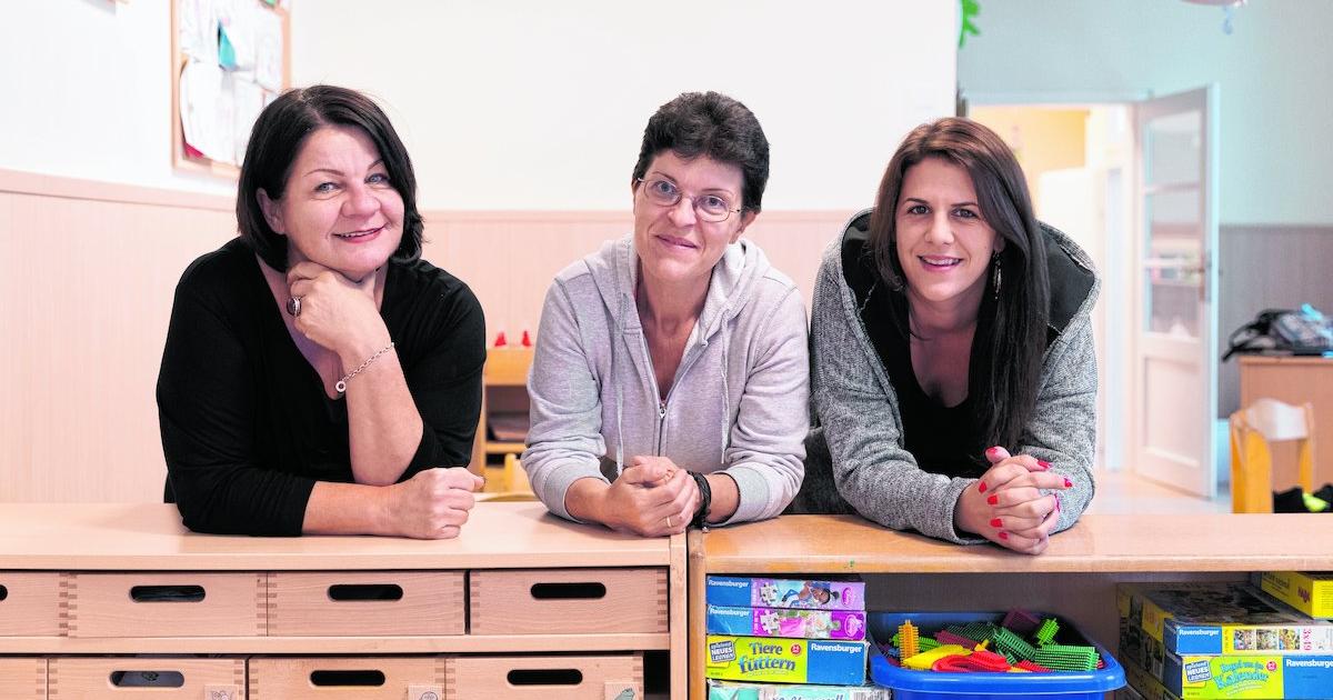 Kindergärtnerinnen Retten "ihren" Kindergarten