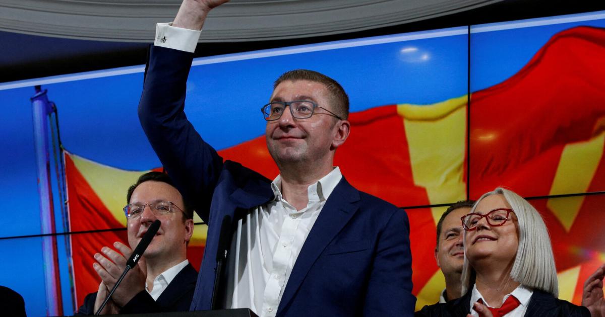 Mickoski, a member of the right-wing party, appointed as head of government