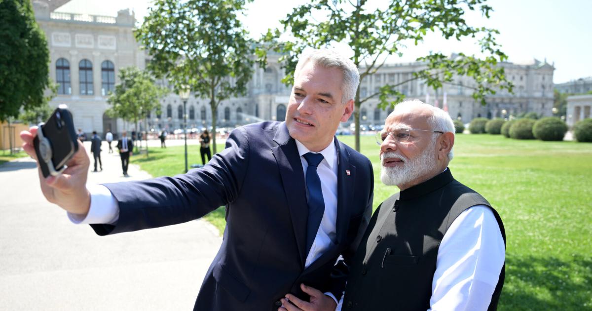 Vienna rolled out the red carpet for India’s Prime Minister Modi