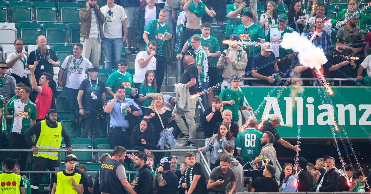 Austria “fans” sparked riots after Rapid’s derby victory