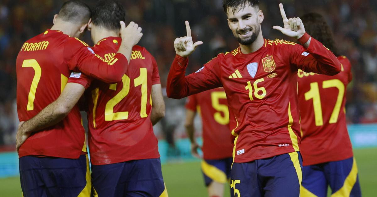 Spain beat Serbia 3-0 and is in the Nations League quarter-finals