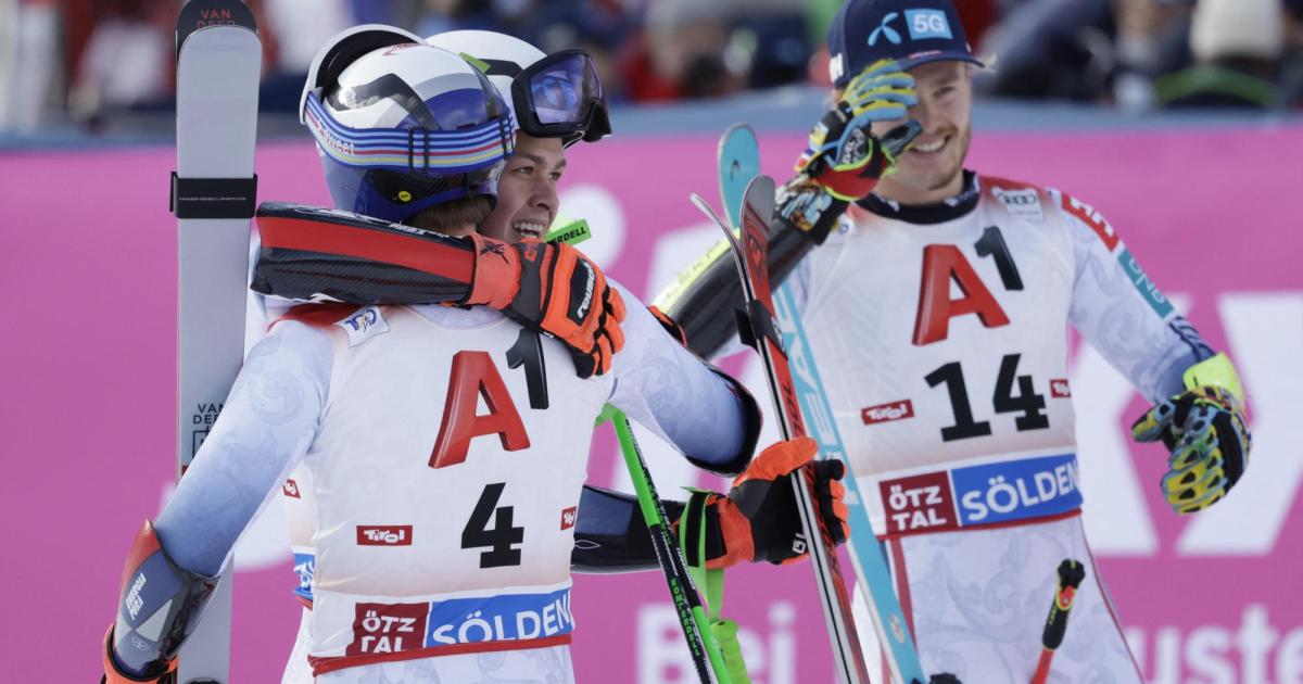 Giant slalom in Sölden: Norwegian triple victory in the Hirscher comeback