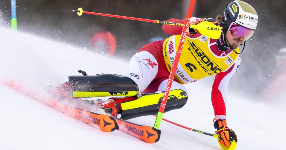 Norwegian Festival in the slalom in Alta Badia, Feller in 7th place