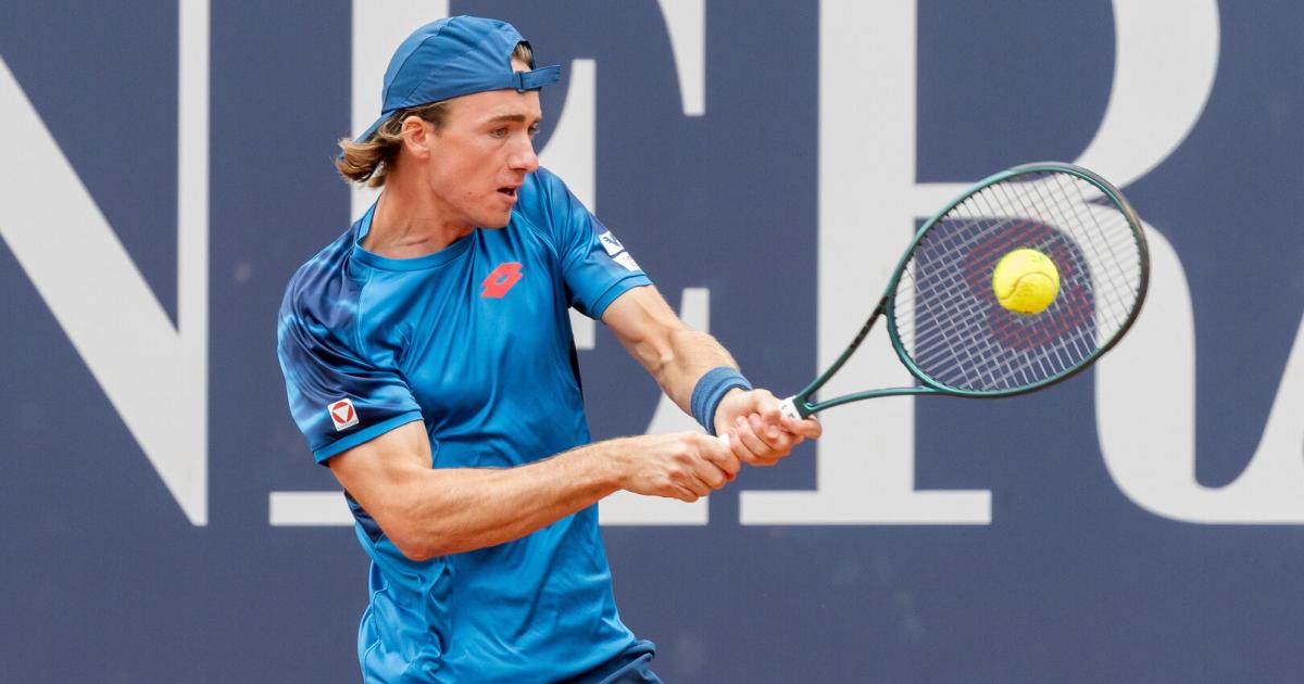 Lukas Neumayer at the Australian Open in round two