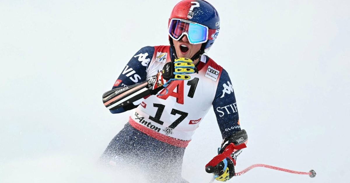 The sun was shining in St. Anton for surprise winner Macuga