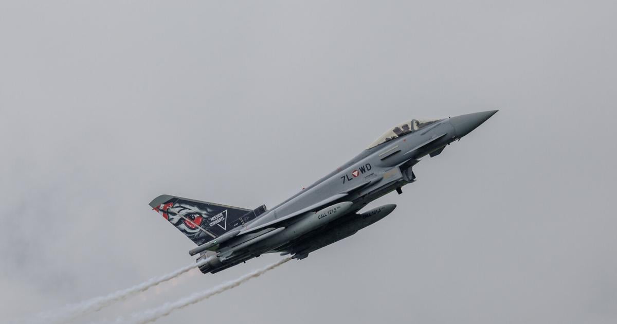 Bundesheer-Drei-Eurofighter-ber-Wochenende-nach-Linz-verlegt