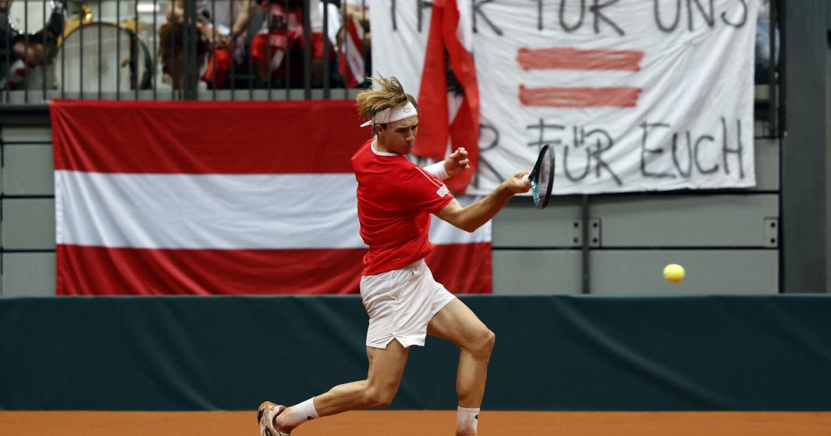 High flight in Schwechat: kick-off victory with a real Davis Cup atmosphere