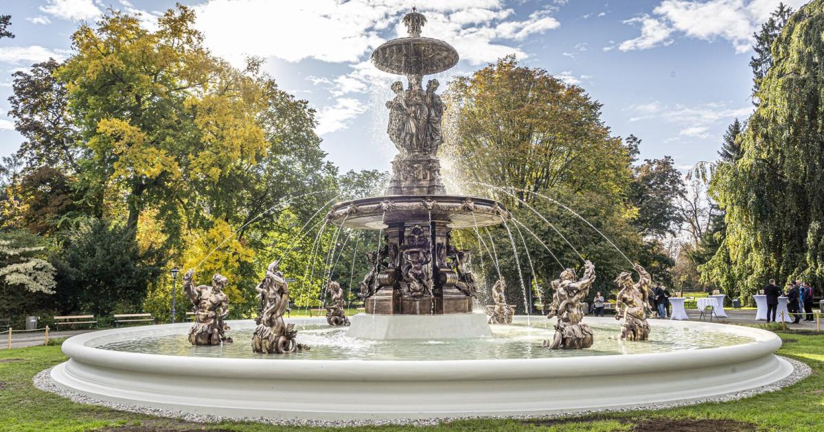 Prachtvoller-Brunnen-im-Grazer-Stadtpark-sprudelt-wieder