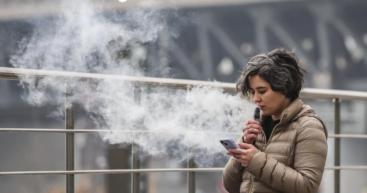 Steigender-E-Zigaretten-Konsum-Lunge-von-Frauen-empfindlicher
