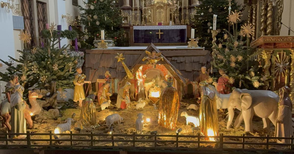 Moderne-High-Tech-Krippe-in-der-Basilika-Frauenkirchen