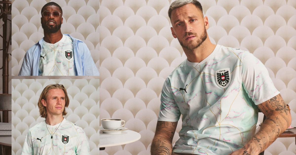 The new away jersey of the ÖFB team: memories of the coffee house
