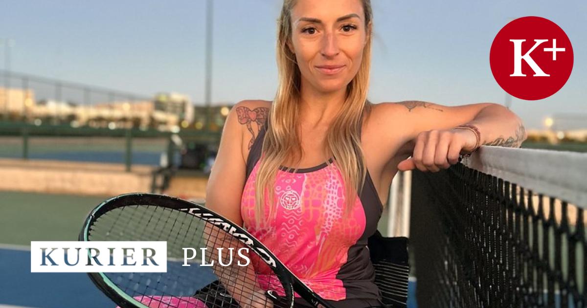 Tina Pesendorfer Im Rollstuhl auf dem Tennisplatz