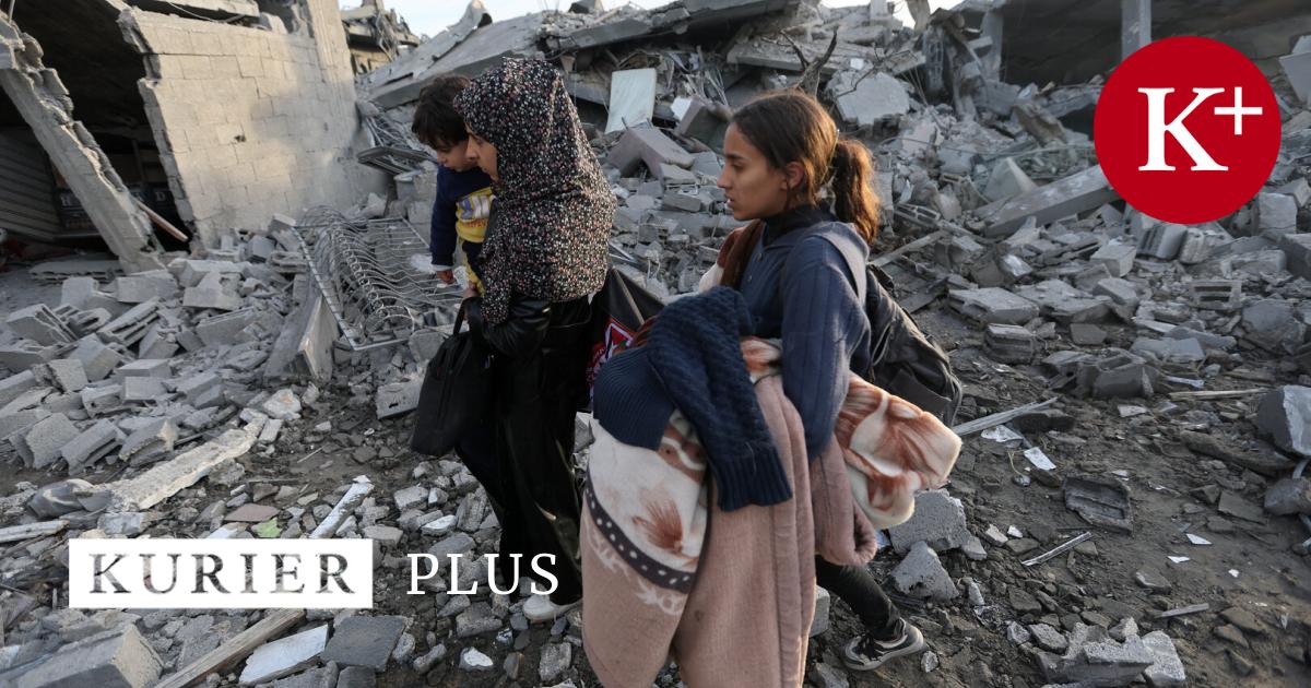 Trapped refugees in the Gaza war zone