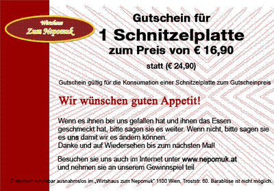 Gutschein - Beispielbild