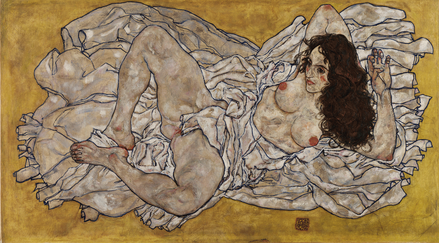 Egon Schiele, »Liegende Frau«, 1917