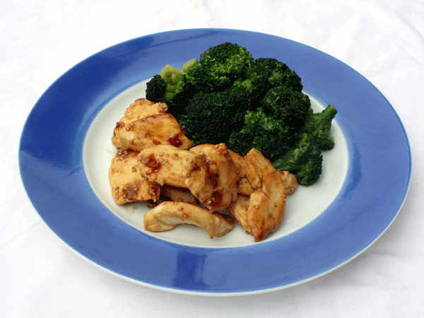 Scharfes Huhn mit Broccoli