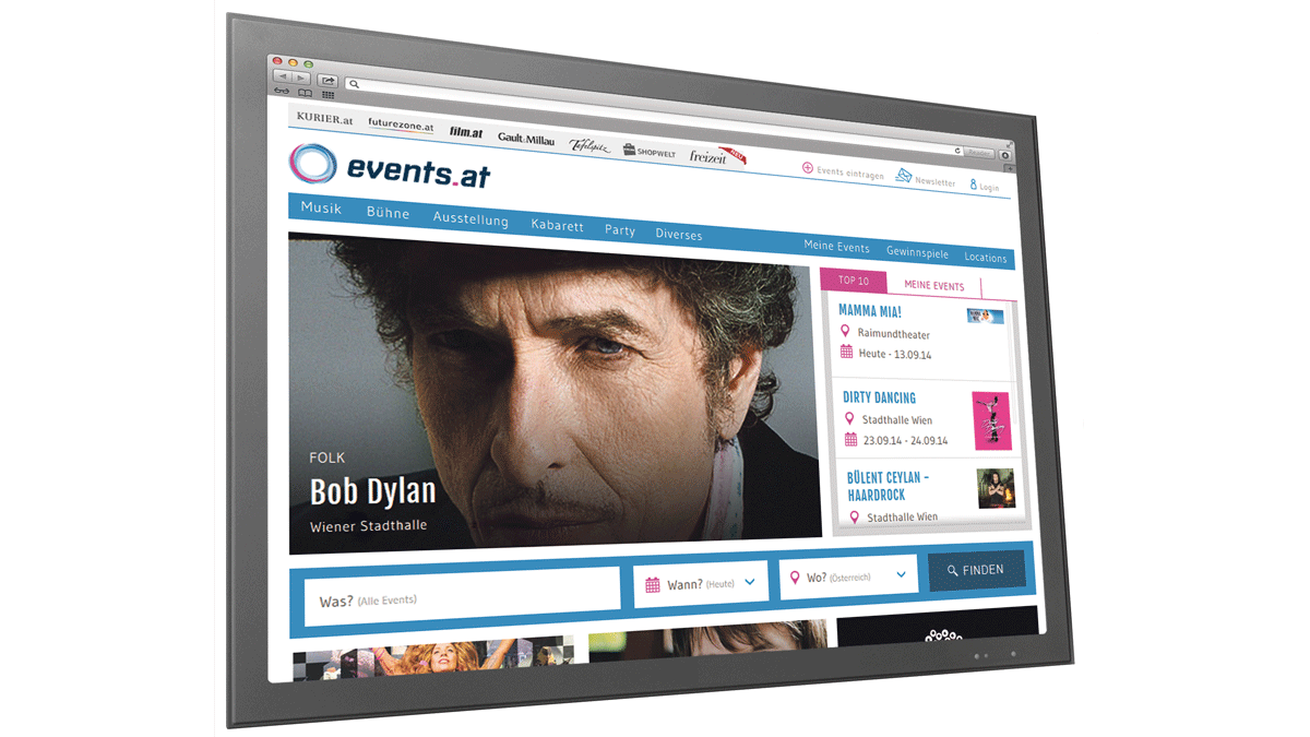 events.at im neuen Look