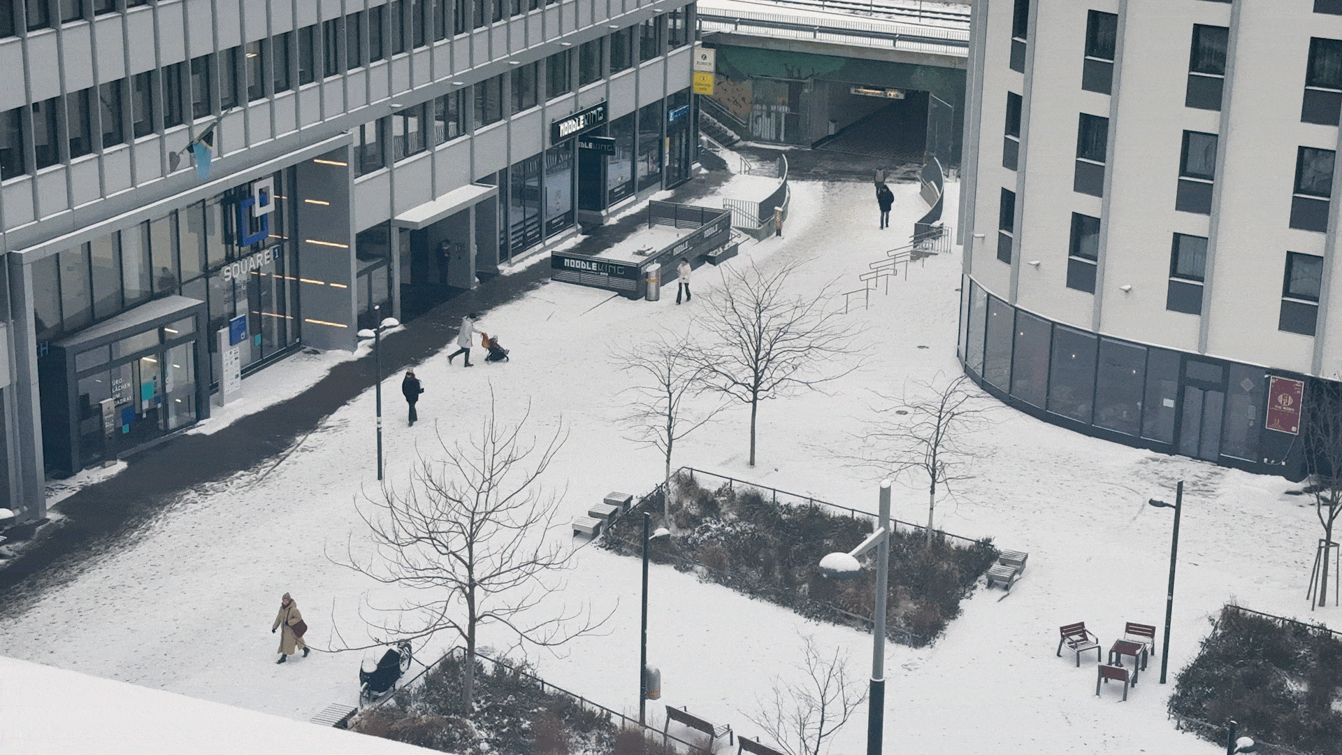 Schneetreiben in Wien